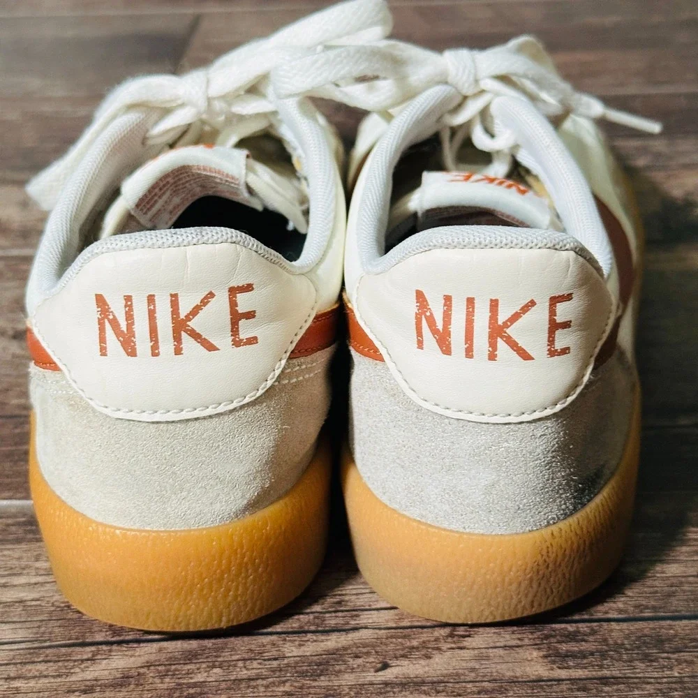 Nike Killshot 2 Sneakers Shoes Mens 9 White Desert Orange Leather Gum Soles